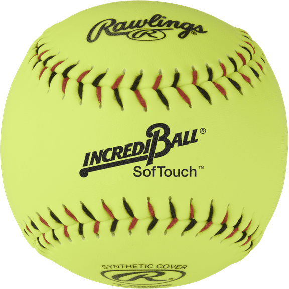 Rawlings | Incredi-Ball Yellow Softstitch Softballs | RIB12ST | 12" | 12 Count