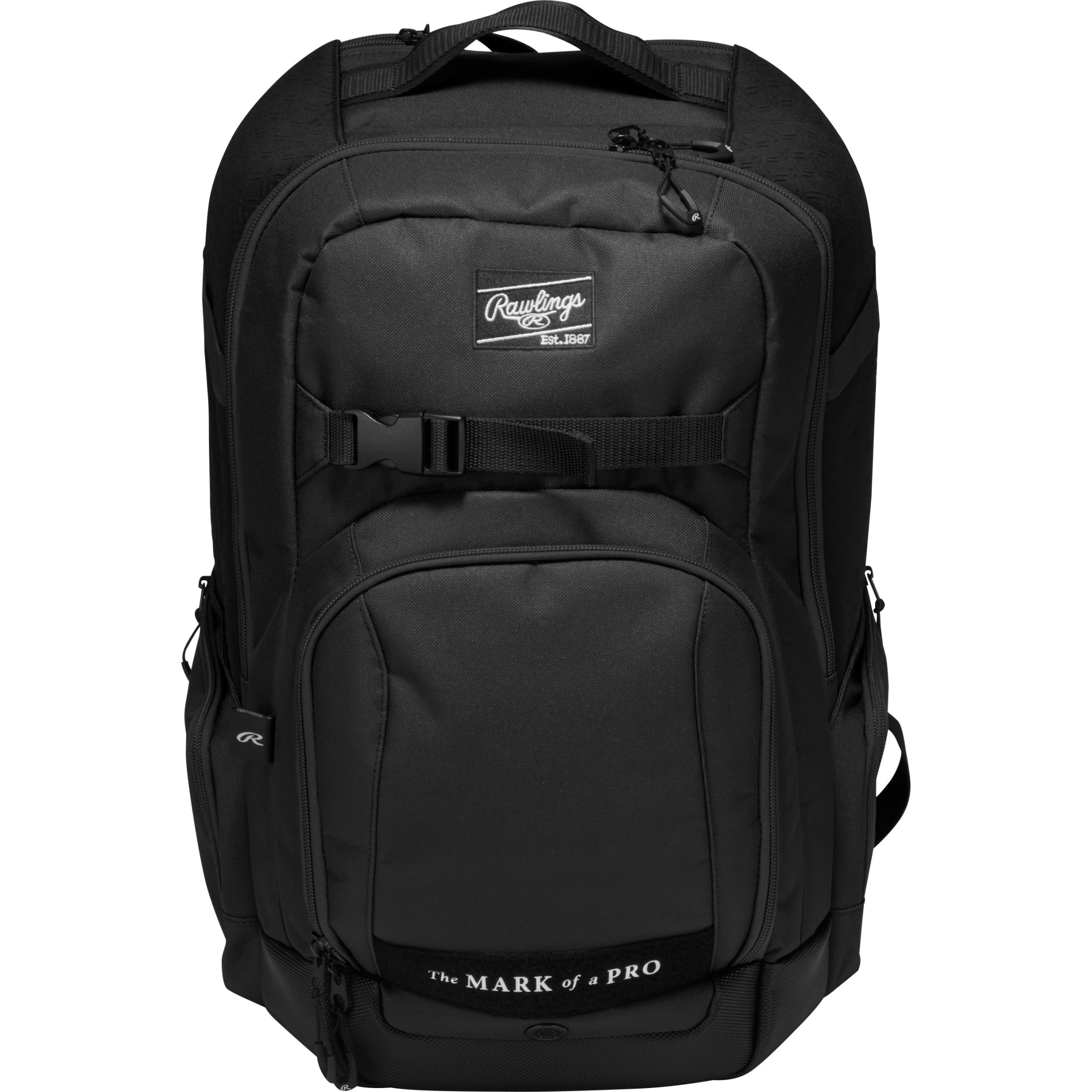 Rawlings Journey Players Baseball Backpack | Bat & Gear Bag | Black
