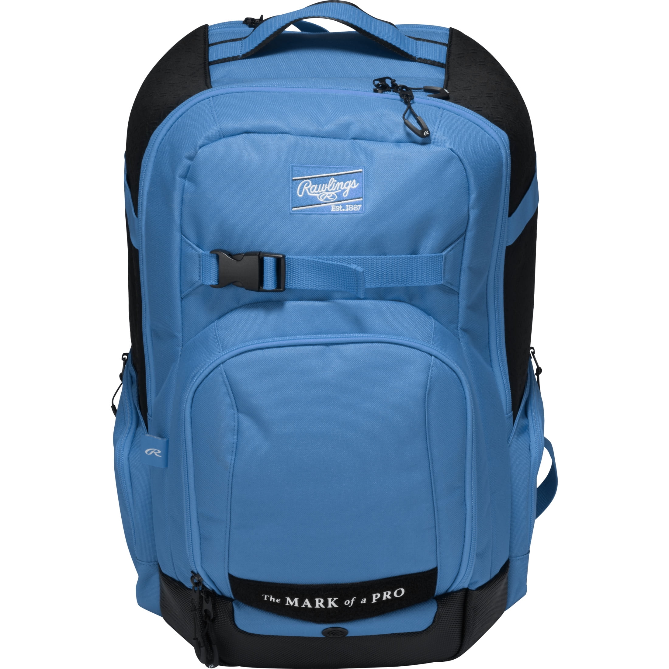 Rawlings Journey Players Baseball Backpack | Bat & Gear Bag | Columbia Blue