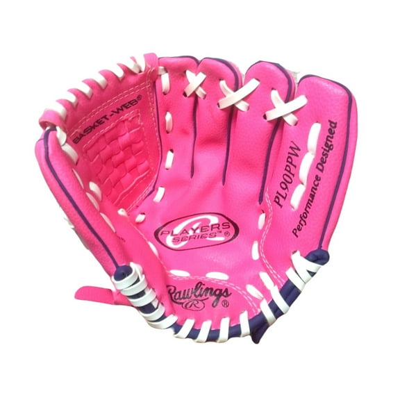 Rawlings Kids' Players Series 9" Youth Baseball Glove, Right Hand Throw - Pink