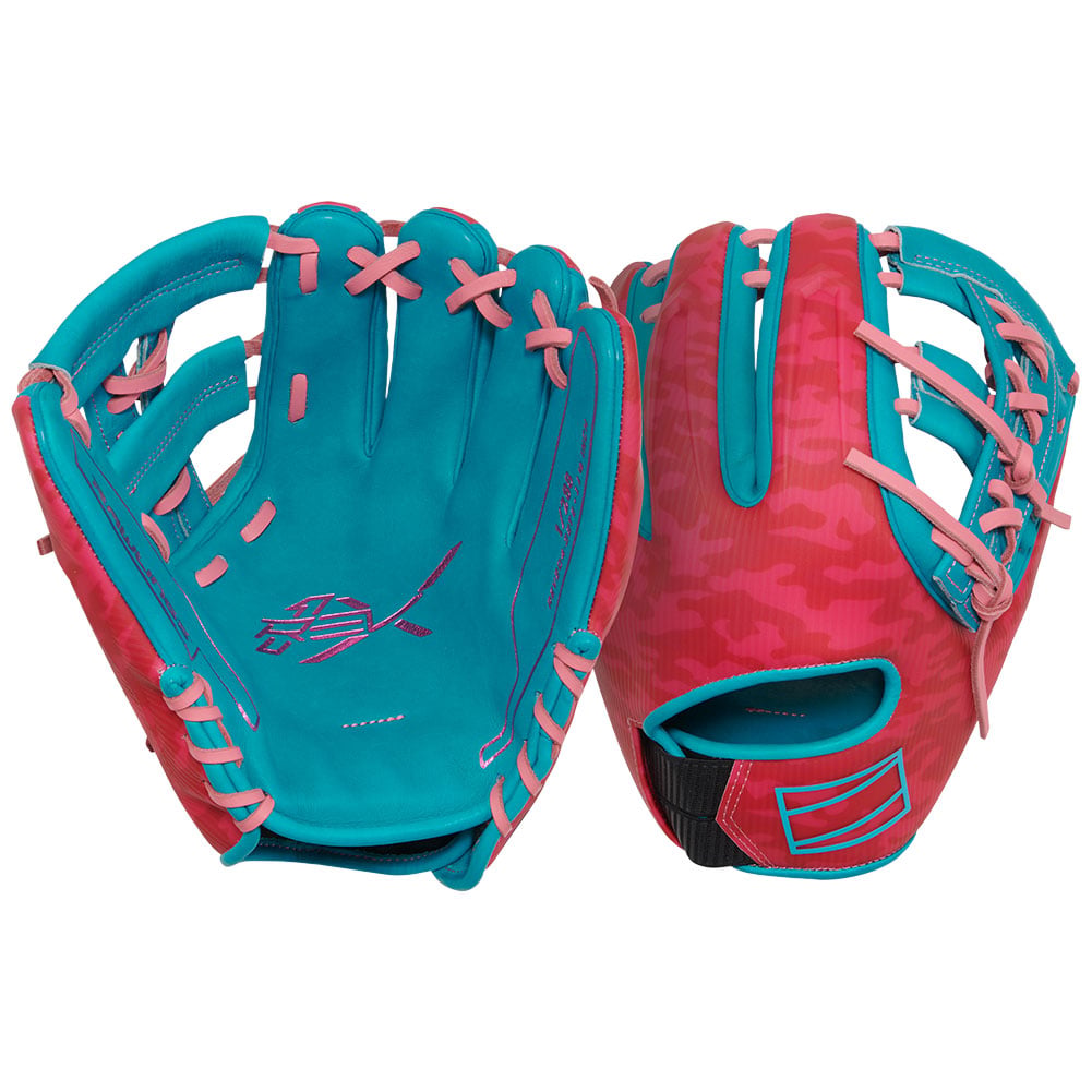 Rawlings LE REV1X Electric Unicorn 11.5" Baseball Glove (REV204-32TE) Pink/Blue 11.5
