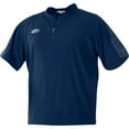 thumbnail image 1 of Rawlings Launch Short Sleeve Adult Cage Batting Practice Jacket, Navy, Small, 1 of 2
