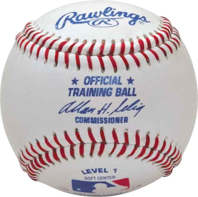 Rawlings Level 1 Polyeurethane Soft Center Ages (5-7) Training Baseballs