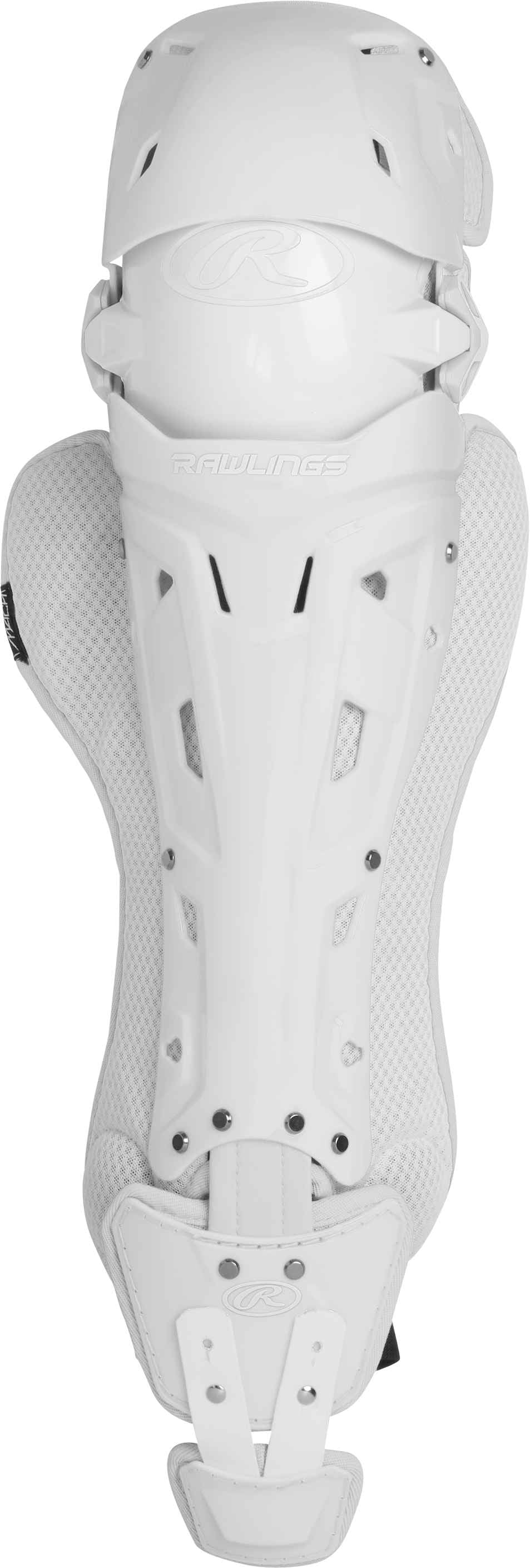 Rawlings MACH Baseball Intermediate Leg Guards | White | Intermediate