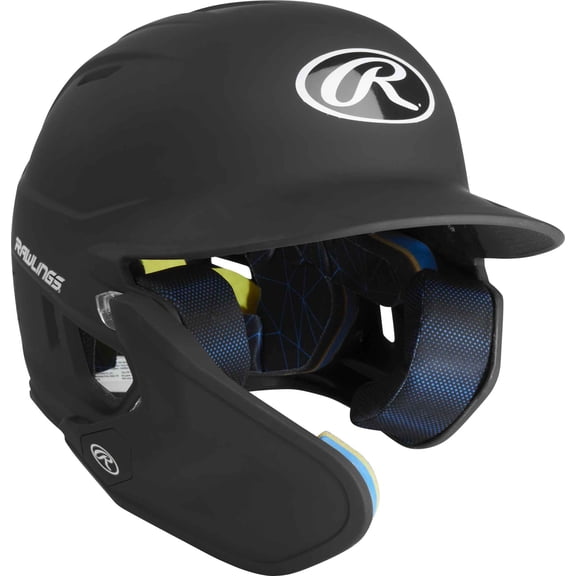 Rawlings MACH One-Tone Matte Helmet w/Adjustable Face Guard - Senior | Matte Black | SENIOR