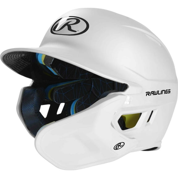 Rawlings MACH One-Tone Matte Helmet w/Adjustable Face Guard - Senior | Matte White | SENIOR