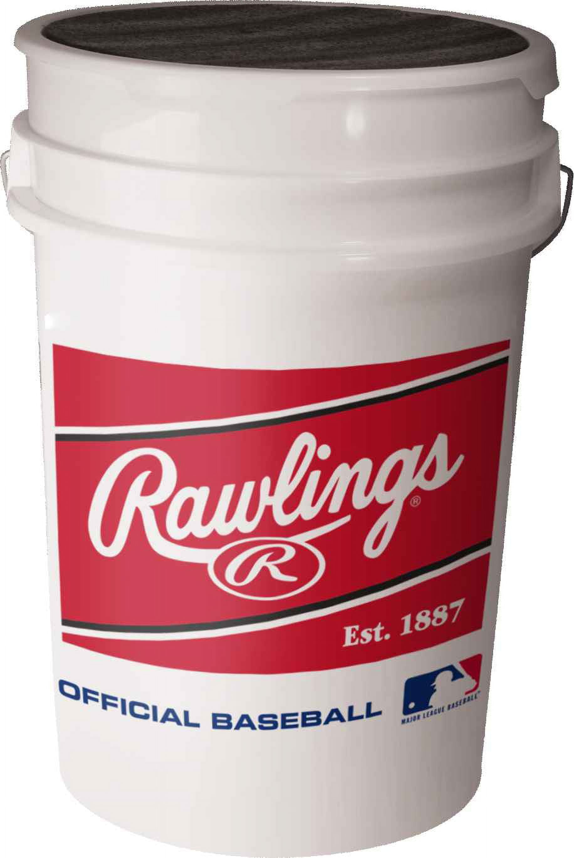 MLB Baseball 6-Gallon Bucket (Bucket Only), 6 Bucket Pack