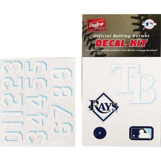 Rawlings MLBDKTPA Tampa Bat Devil Rays MLB Major League Batting Helmet Decal Kit