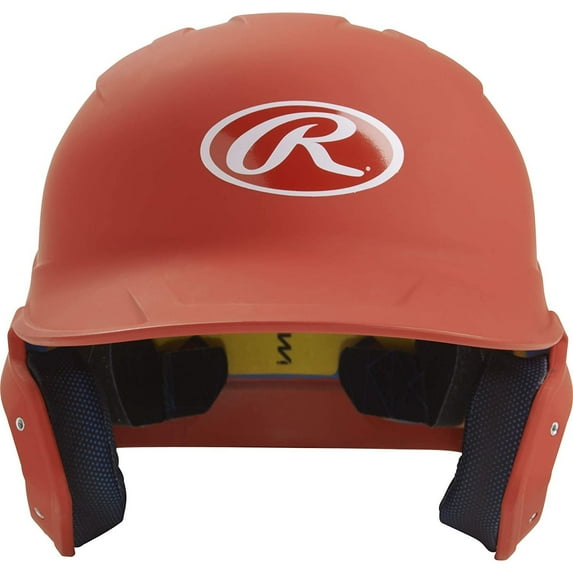 Rawlings Mach Baseball Batting Helmet, Senior, Matte Orange
