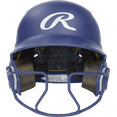 thumbnail image 1 of Rawlings Mach Hi-Viz 1-Tone Batting Helmet with Attached Face Guard - Matte | Columbia Blue | Junior, 1 of 3