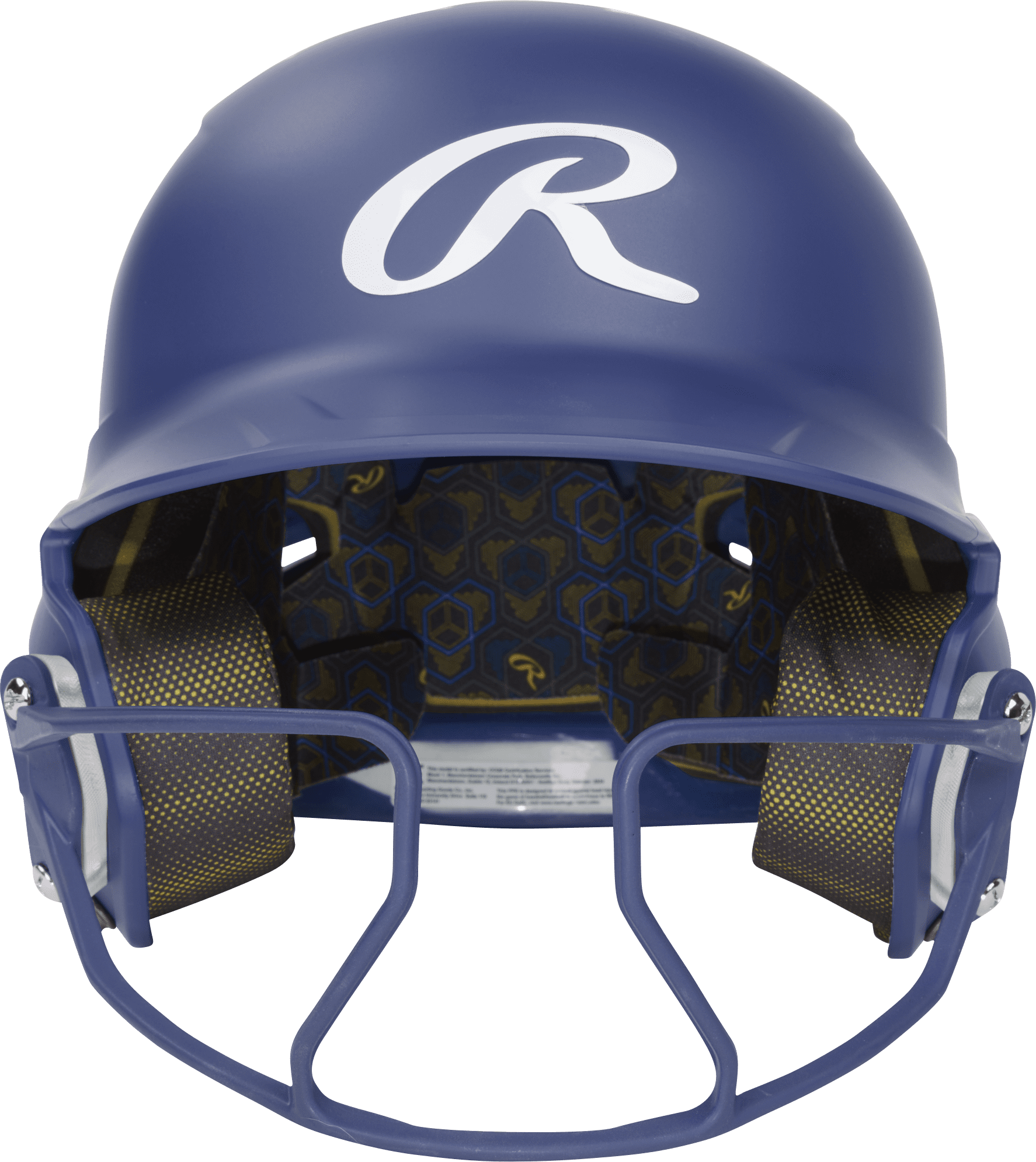 Rawlings Mach Hi-Viz 1-Tone Batting Helmet with Attached Face