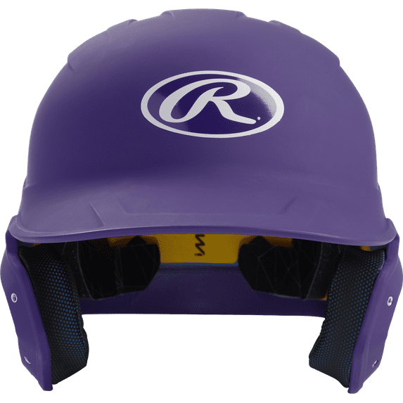 Rawlings Mach Matte Baseball Batting Helmet Senior, Purple