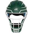 thumbnail image 1 of Rawlings Mach Pro Series Catcher’s Helmet, Hockey Style, Junior, Green, 1 of 2
