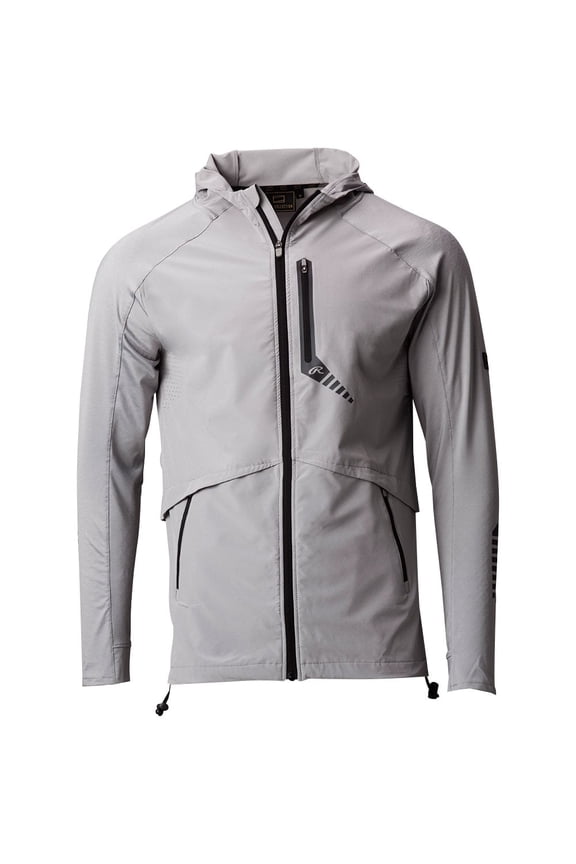 Men's Gold Collection Hooded Cage Jacket Blue Grey S
