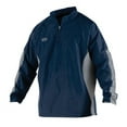 thumbnail image 1 of Rawlings Mens Quarter Zip Long Sleeve Jacket, Navy, Size XX-Large, 1 of 1