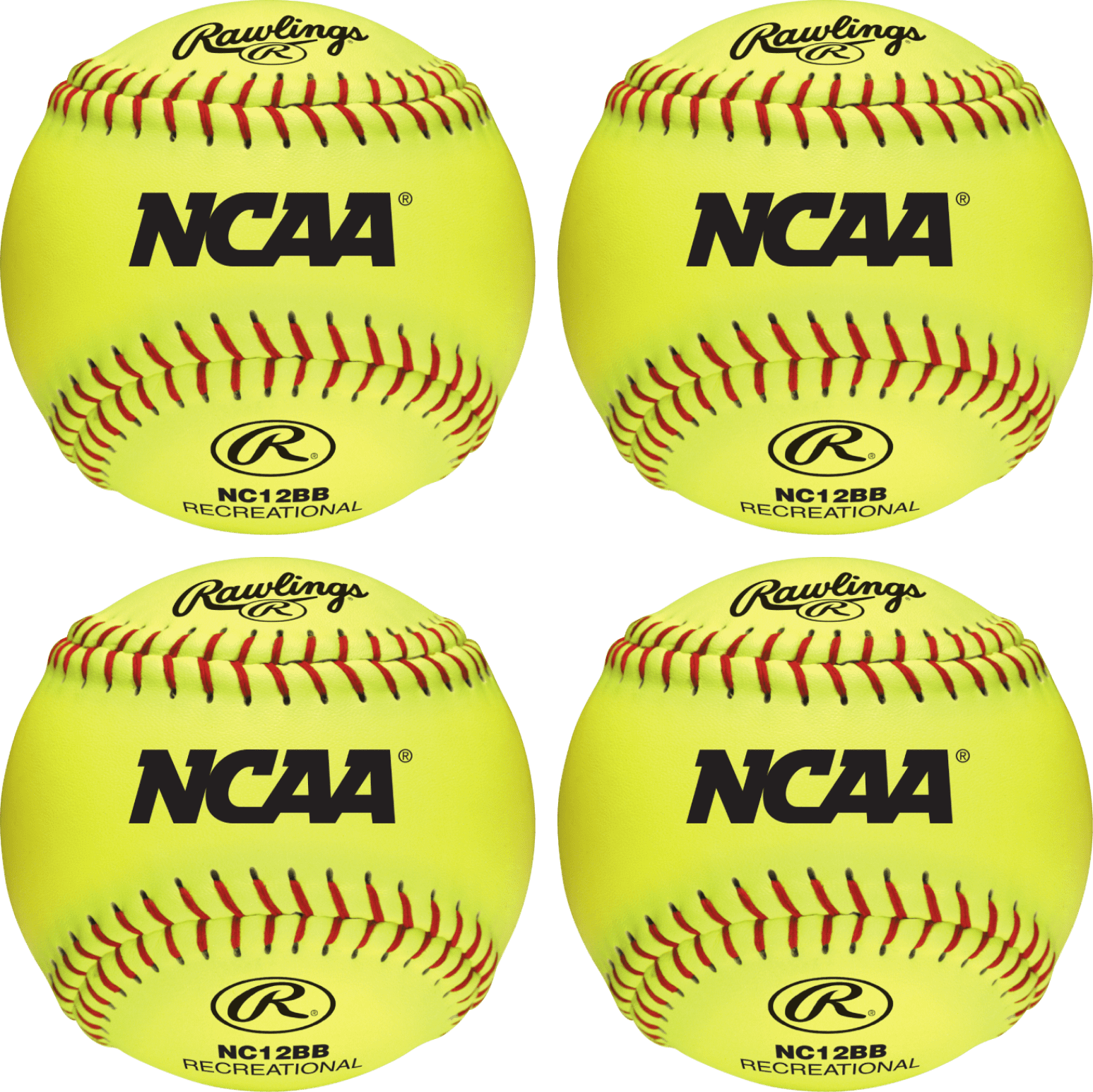 PHINIX Fast-Pitch Softballs Cork Core for Practice, Competitions 11 & 12  Options (COR .47 / Comp.375)