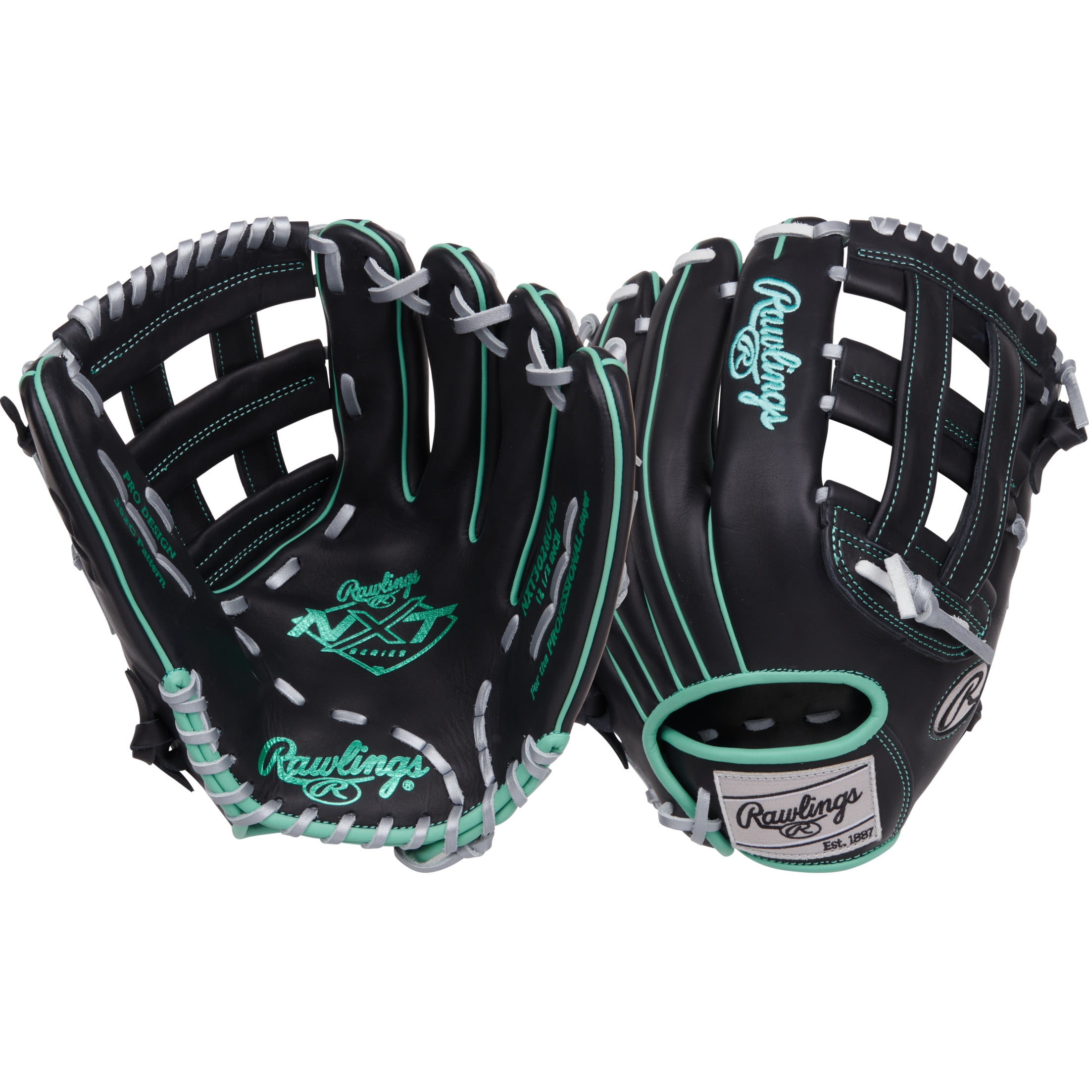 Rawlings - UU Rawlings NXT Outfield Glove | RHT | Black | 12.5 in