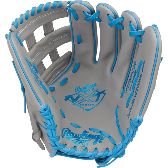 Rawlings NXT Utility Glove | 207U Pattern | 12.5-Inch | RHT | Gray/Columbia Blue
