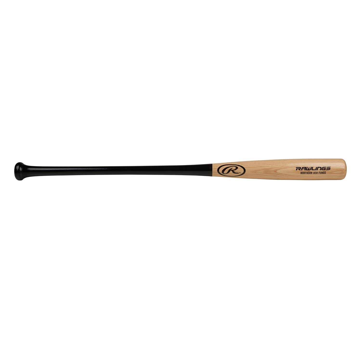 Rawlings Northern Ash Wood Fungo Adult Baseball Bat, 35", Natural/Black