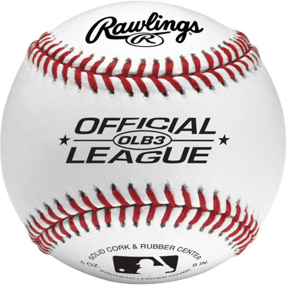 Rawlings OLB3 Official League Recreational Use Baseball, Single Ball