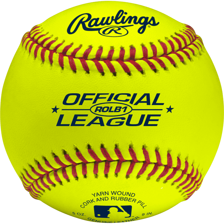 Rawlings Official League Practice Baseballs - Optic Yellow