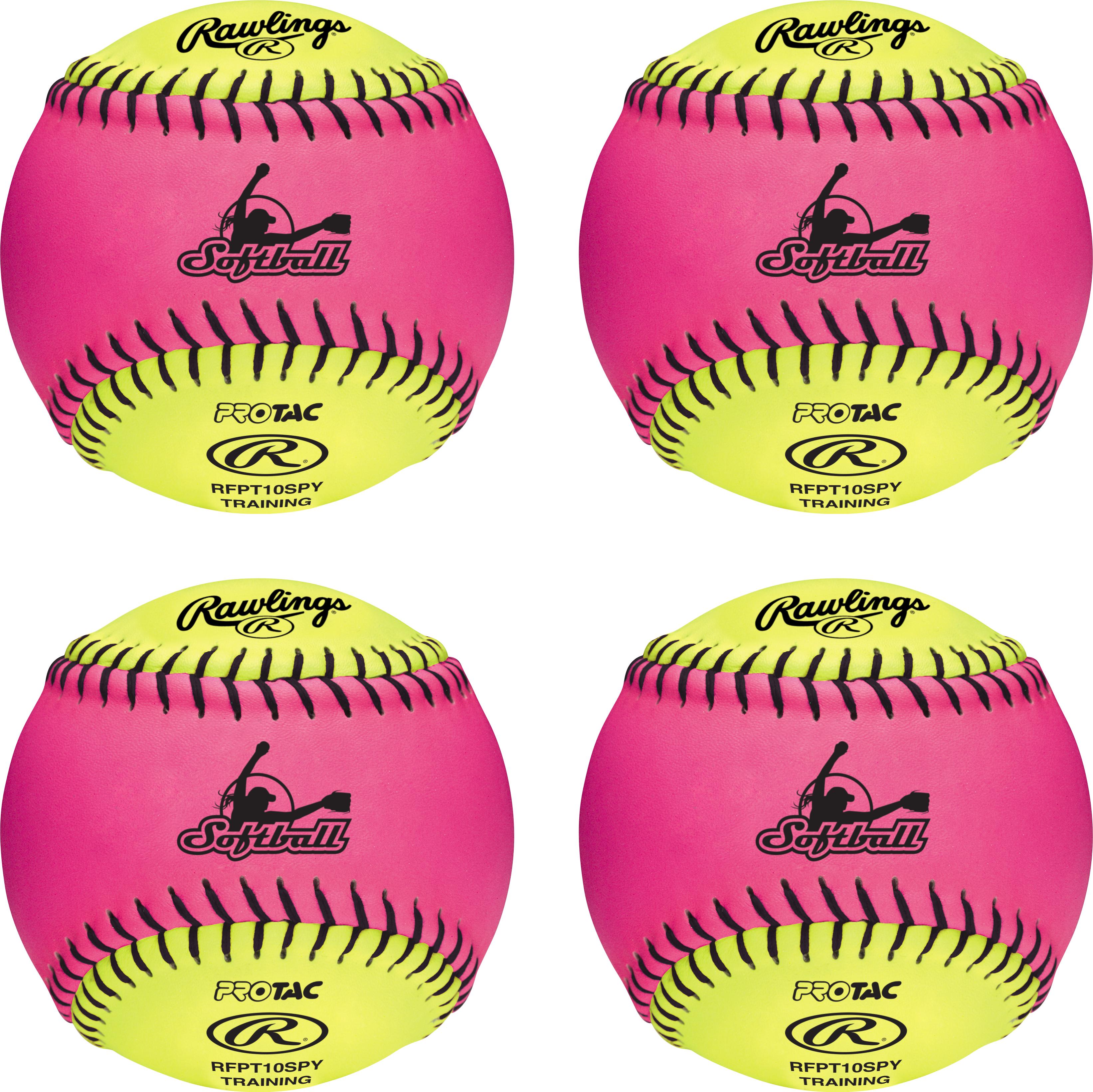 Athletic Works Set of 12 Softballs in 5Gallon Bucket, 11inch, Yellow