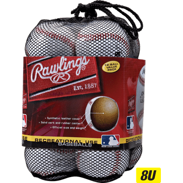 Rawlings | Official League Recreational Use Practice Baseballs | Youth/8U | Bag of 12 | OLB3BAG12 | 12 Count