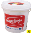 thumbnail image 1 of Rawlings | Official League Recreational Use Practice Baseballs | Youth/8U | OLB3 | Bucket | 24 Count, 1 of 7