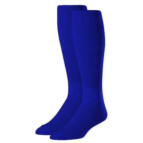 Rawlings Performance Baseball Socks | Over the Calf Athletic Socks | One Pair | Blue | Medium
