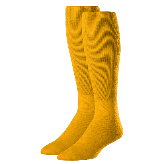 Rawlings Performance Baseball Socks | Over the Calf Athletic Socks | One Pair | Yellow Gold | Medium