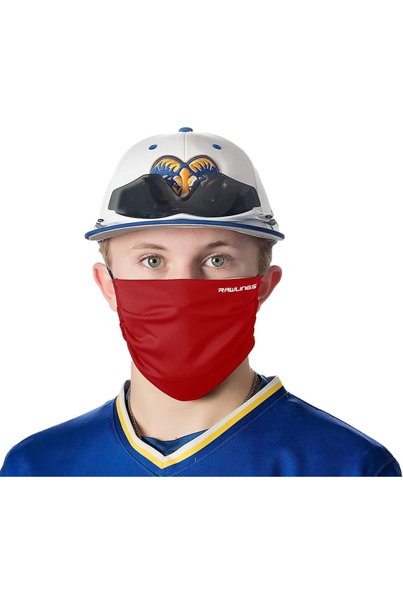 Rawlings Performance Wear Sports Mask (Small, Red)