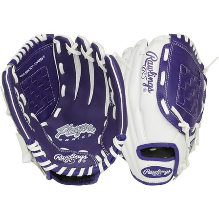 Rawlings Player Series Youth Glove | RHT | Purple/White | 10 in