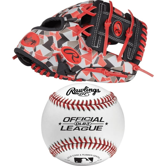 Rawlings | Players Series Youth Tball Glove | 10.5 inch | Right Hand Throw | With a Ball