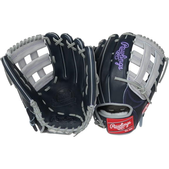 Rawlings Pro Preferred Outfield Glove | Aaron Judge Pattern | 12.75-Inch | LHT | Navy/Gray