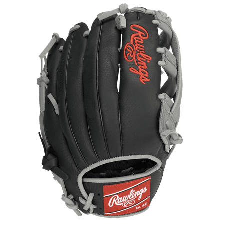 Rawlings Pro Select Series 12.5 In. Baseball Gloves and Mitts, Black and Gray, Right Hand Throw