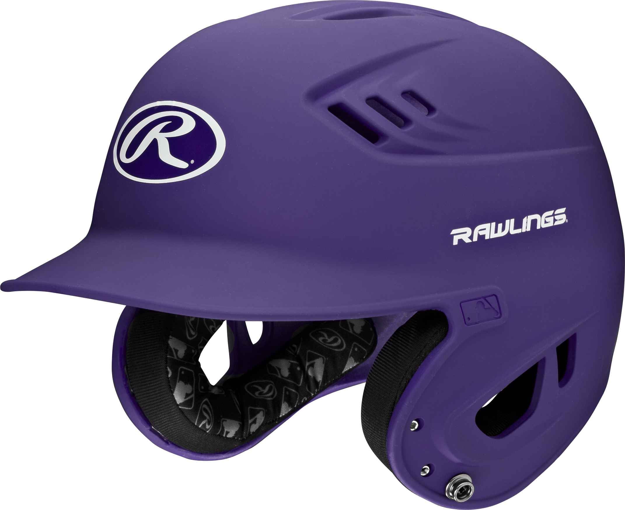 Rawlings R16 Matte Batting Helmet - Junior | Matte Purple | Junior