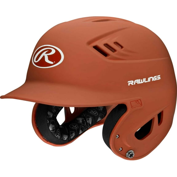Rawlings R16 Matte Batting Helmet - Senior | Matte Burnt Orange | SENIOR