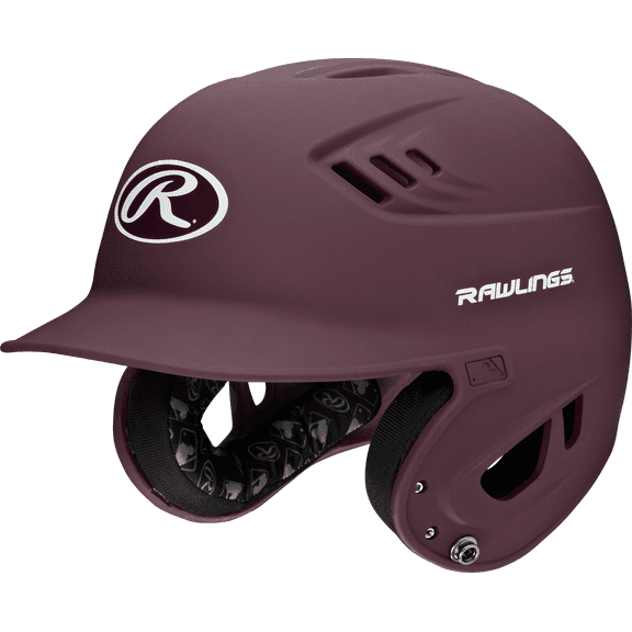 Rawlings R16 Matte Batting Helmet - Senior | Matte Maroon | Senior