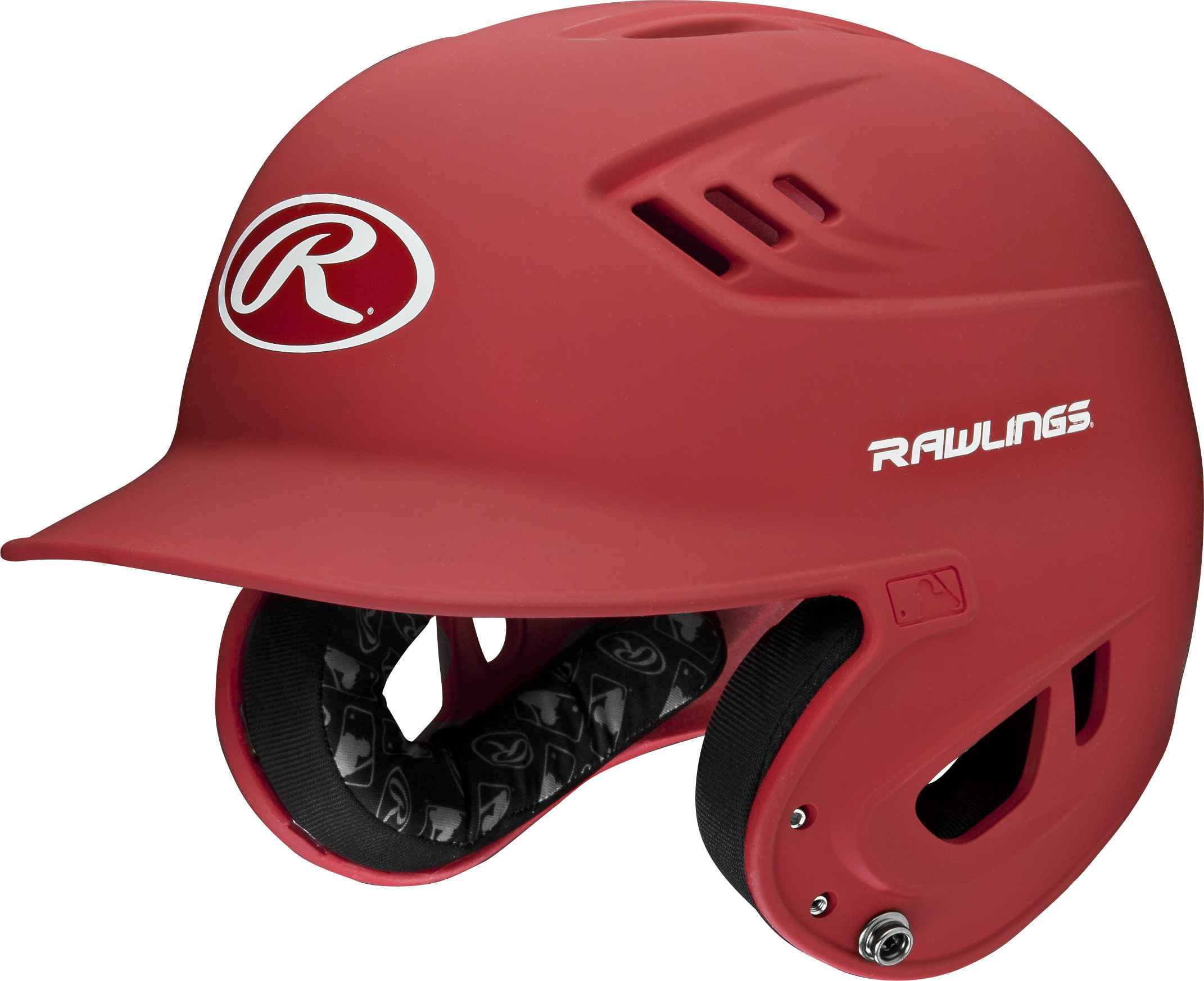 Rawlings R16 Matte Batting Helmet - Senior | Matte Scarlet