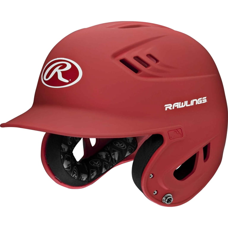 Rawlings R16 Matte Batting Helmet - Senior | Matte Scarlet