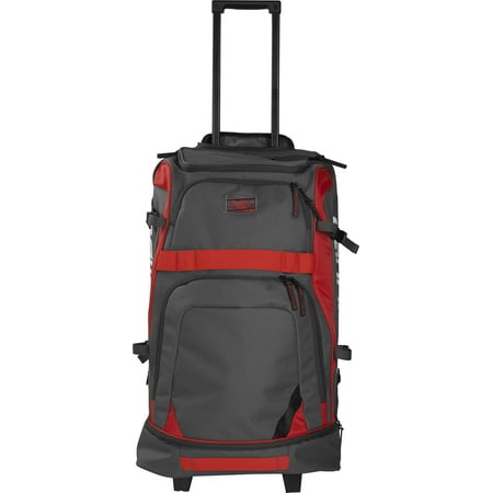 Rawlings R1801 Baseball Wheeled Catcher's Bag | Scarlet | N/A