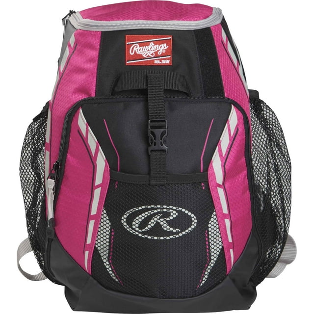 Rawlings R400 Baseball Youth Backpack | Neon Pink | Any