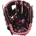 thumbnail image 1 of Rawlings R9 11.5-Inch Infield Glove | 200 Pattern | RHT | Black/Pink, 1 of 2