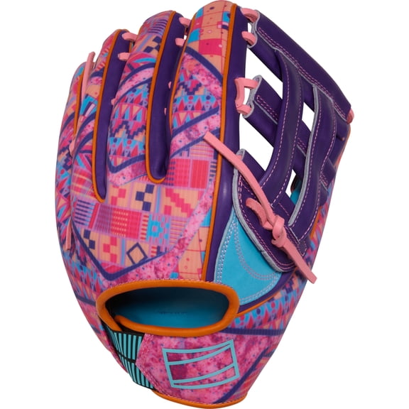 Rawlings REV1X 303 Outfield Glove | 12.75-Inch | Columbia Blue/Purple