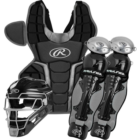 Rawlings Renegade 2.0 Baseball Adult Catcher's Box Set | Black/Silver | ADULT