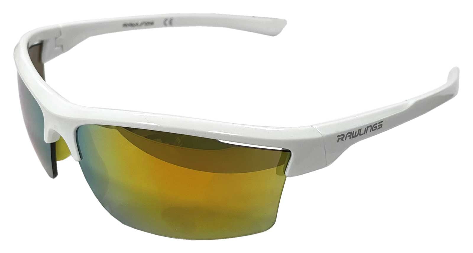 Rawlings Sporting Goods Rawlings Youth Rl-Smu-2203 Baseball Sunglasses White/Orange