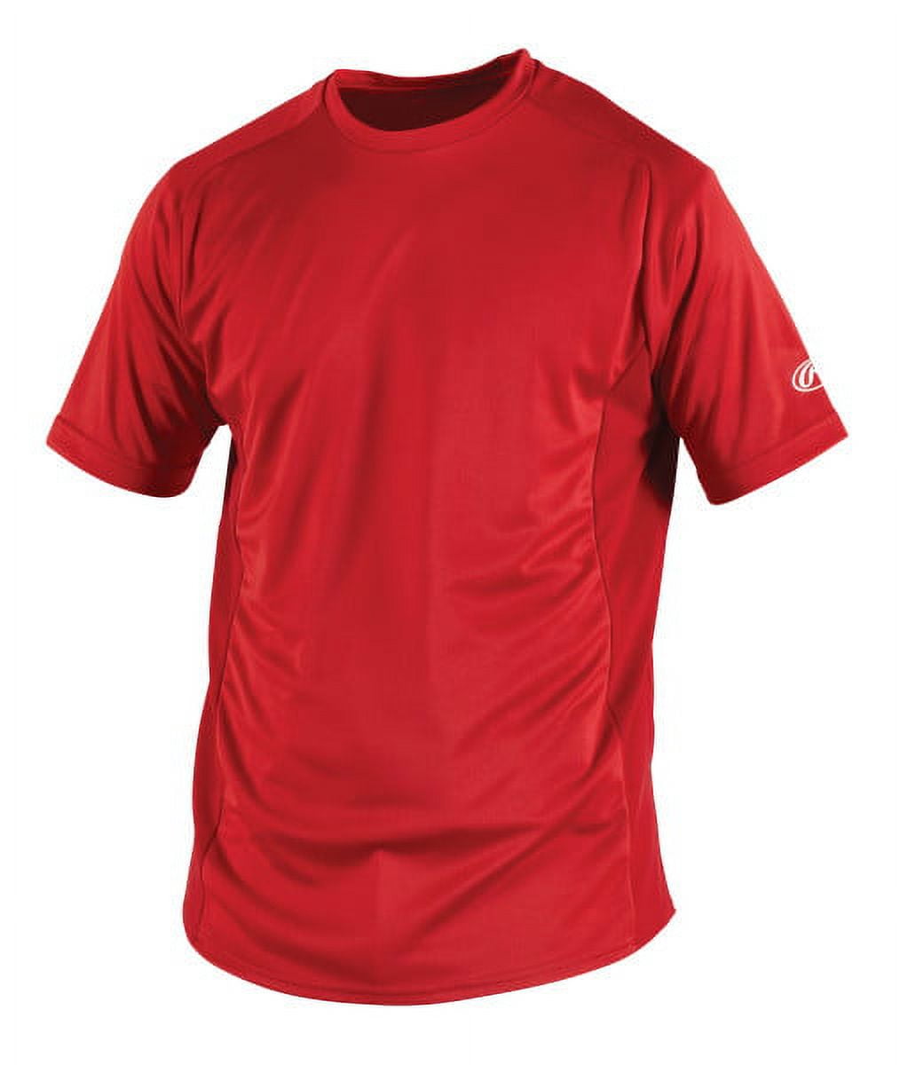 Rawlings Boys Youth Crew Neck Short Sleeve Tech Shirt – Moisture Wicking Raglan Sleeve Base Layer For Sports - View #7