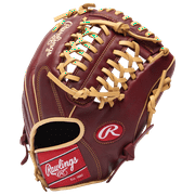 Rawlings Sandlot Series Youth Baseball Glove, 11.75 inch, Sherry/Camel, Left Hand Throw
