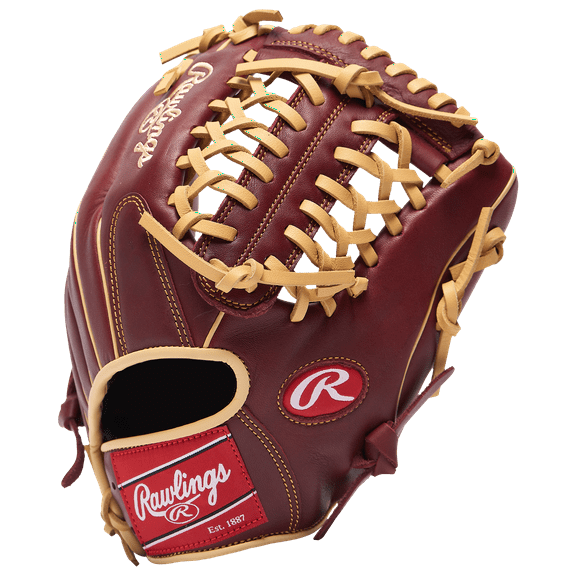 Rawlings Sandlot Series Youth Baseball Glove, 11.75 inch, Sherry/Camel, Left Hand Throw