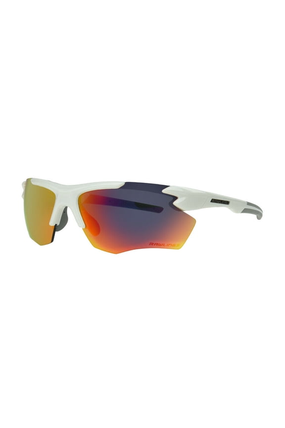 2102 Mirror Baseball Sunglasses White/Red